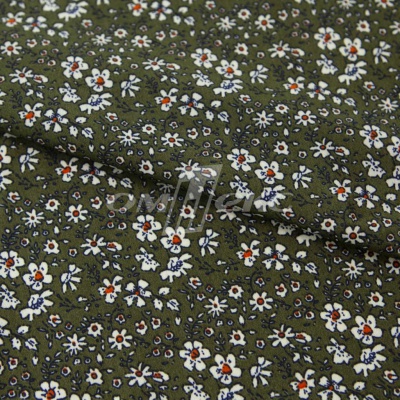 Плательная ткань "Фламенко" 11.2, 80 гр/м2, шир.150 см, принт растительный - купить в Нефтеюганске. Цена 259.21 руб.