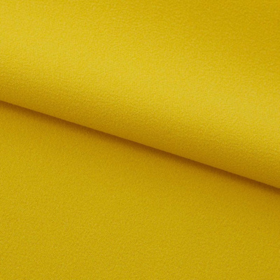 Креп стрейч Амузен 14-0756, 85 гр/м2, шир.150см, цвет жёлтый - купить в Нефтеюганске. Цена 194.07 руб.