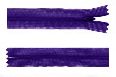 Молния потайная Т3 866, 50 см, капрон, цвет фиолетовый - купить в Нефтеюганске. Цена: 8.62 руб.