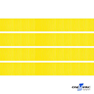 Репсовая лента 020, шир. 6 мм/уп. 50+/-1 м, цвет жёлтый - купить в Нефтеюганске. Цена: 88.45 руб.