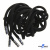 Шнурки #107-05, круглые 130 см, декор.наконечник, цв.чёрный - купить в Нефтеюганске. Цена: 22.56 руб.