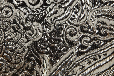 Ткань костюмная жаккард №11, 140 гр/м2, шир.150см, цвет тем.серебро - купить в Нефтеюганске. Цена 383.29 руб.