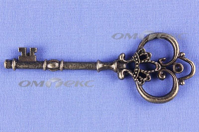 Декоративный элемент для творчества из металла "Ключ"8,5 см  - купить в Нефтеюганске. Цена: 26.66 руб.
