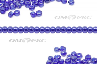 Бисер (TL) 11/0 ( упак.100 гр) цв.108 - синий - купить в Нефтеюганске. Цена: 44.80 руб.