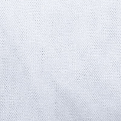 Трикотажное полотно Тюль Кристалл, 100% полиэфир, 16-01/белый, 15гр/м2, шир.160см. - купить в Нефтеюганске. Цена 129.70 руб.