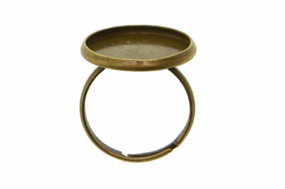 Заготовка для рукоделия металлическая фигурная для кольца 15мм - купить в Нефтеюганске. Цена: 7.44 руб.