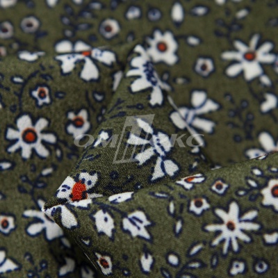 Плательная ткань "Фламенко" 11.2, 80 гр/м2, шир.150 см, принт растительный - купить в Нефтеюганске. Цена 259.21 руб.