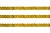 Пайетки "ОмТекс" на нитях, SILVER SHINING, 6 мм F / упак.91+/-1м, цв. 48 - золото - купить в Нефтеюганске. Цена: 356.19 руб.
