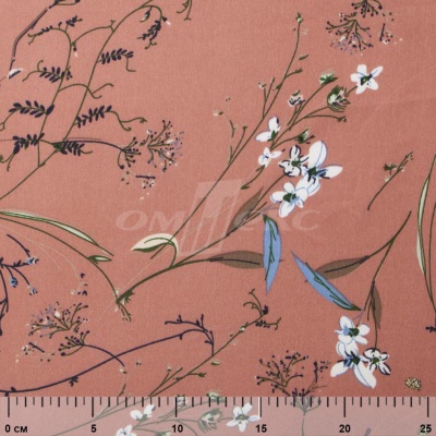 Плательная ткань "Фламенко" 2.1, 80 гр/м2, шир.150 см, принт растительный - купить в Нефтеюганске. Цена 311.05 руб.