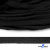 Шнур плетеный d-8 мм плоский, 70% хлопок 30% полиэстер, уп.85+/-1 м, цв.- чёрный - купить в Нефтеюганске. Цена: 735 руб.