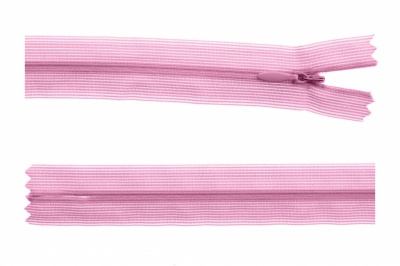 Молния потайная Т3 513, 60 см, капрон, цвет св.розовый - купить в Нефтеюганске. Цена: 10.13 руб.