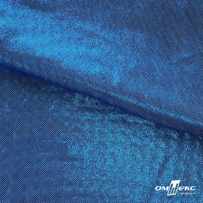 Трикотажное полотно голограмма, шир.140 см, #602 -голубой/голубой - купить в Нефтеюганске. Цена 385.88 руб.