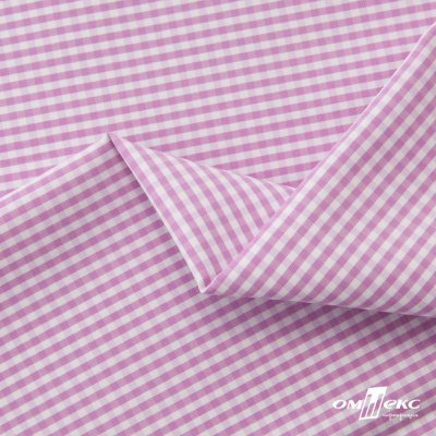 Ткань сорочечная Клетка Виши, 115 г/м2, 58% пэ,42% хл, шир.150 см, цв.1-розовый, (арт.111) - купить в Нефтеюганске. Цена 309.82 руб.