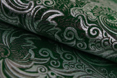 Ткань костюмная жаккард, 135 гр/м2, шир.150см, цвет зелёный№4 - купить в Нефтеюганске. Цена 441.94 руб.