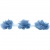 Тесьма плетеная "Рюш", упак. 9,14 м, цвет голубой - купить в Нефтеюганске. Цена: 45.87 руб.