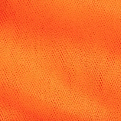 Фатин матовый 16-127, 12 гр/м2, шир.300см, цвет оранжевый - купить в Нефтеюганске. Цена 96.31 руб.