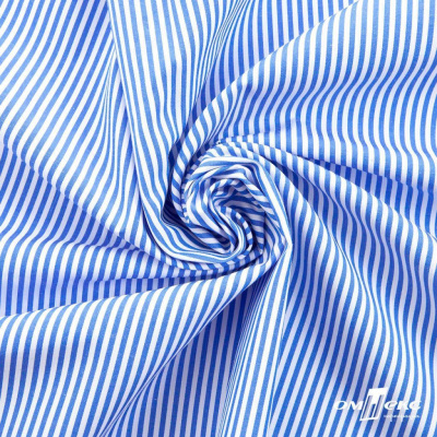 Ткань сорочечная Полоска Кенди, 115 г/м2, 58% пэ,42% хл, шир.150 см, цв.3-синий, (арт.110) - купить в Нефтеюганске. Цена 306.69 руб.