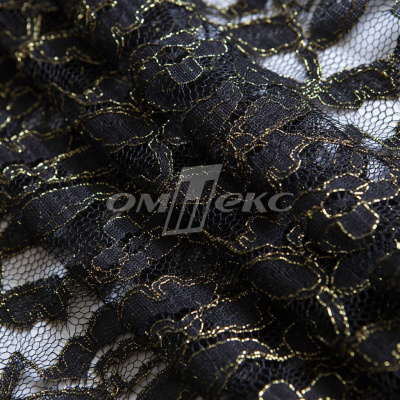 Кружевное полотно XD LACE 1-4, 80 гр/м2, шир.150см, цвет чёрный - купить в Нефтеюганске. Цена 245.94 руб.