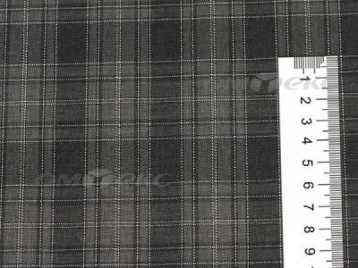 Ткань костюмная клетка 25235 2004, 185 гр/м2, шир.150см, цвет серый/бел - купить в Нефтеюганске. Цена 