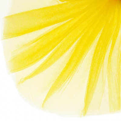 Фатин блестящий 16-70, 12 гр/м2, шир.300см, цвет жёлтый - купить в Нефтеюганске. Цена 110.84 руб.